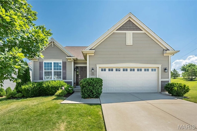 1510 Kennabrooke Ct, Saint Louis, MO 63146 - view of front facade with a front yard, driveway, and an attached garage