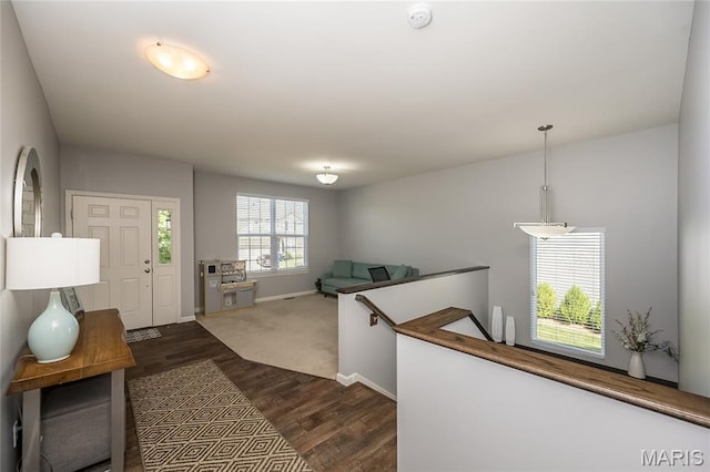 1510 Kennabrooke Ct, Saint Louis, MO 63146 - entryway featuring baseboards and dark wood-style floors