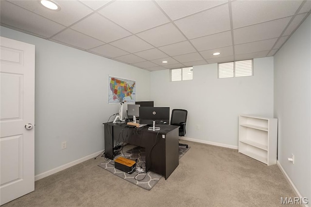 1510 Kennabrooke Ct, Saint Louis, MO 63146 - office space featuring carpet floors, recessed lighting, and a paneled ceiling