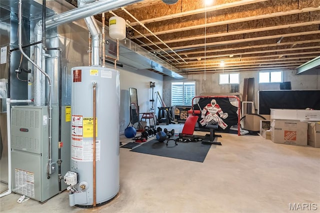 1510 Kennabrooke Ct, Saint Louis, MO 63146 - below grade area featuring water heater and heating unit