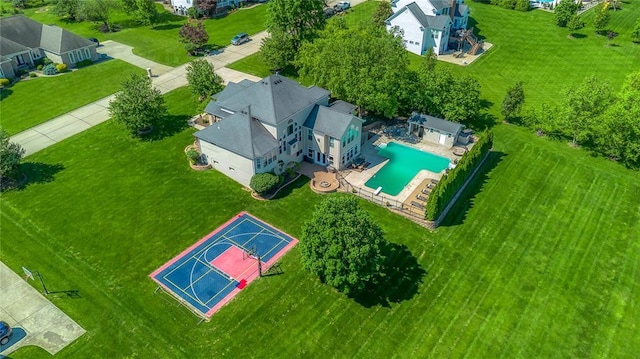 5360 Tower Hill Ct, Weldon Spring, MO 63304 - aerial view of a pool area