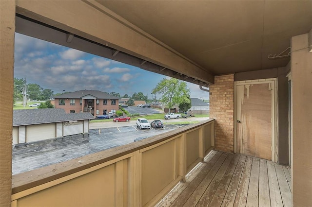 2 Fairways Cir Unit G, Saint Charles, MO 63303 - wooden deck with a residential view