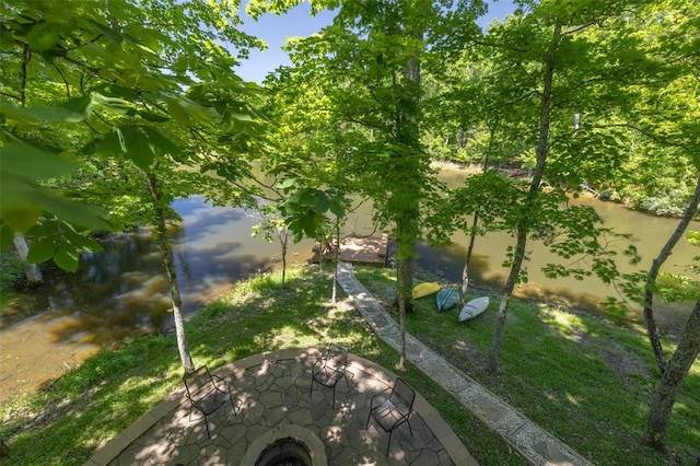 2349 Trautwein Dr, Innsbrook, MO 63390 - view of yard with a fire pit
