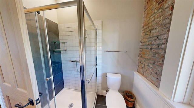 1107 N 2nd St, Saint Charles, MO 63301 - bathroom featuring toilet and a shower stall