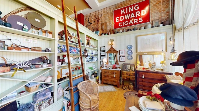 1107 N 2nd St, Saint Charles, MO 63301 - miscellaneous room with wood finished floors