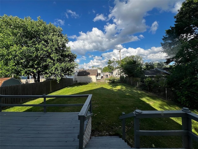 1638 Poplar St, Granite City, IL 62040 - view of yard featuring a deck