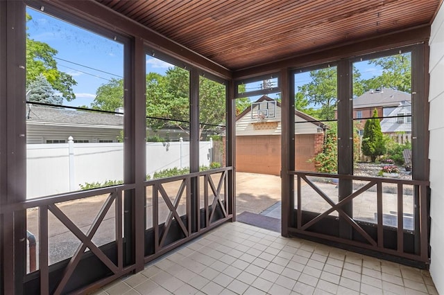 8145 University Dr, Clayton, MO 63105 - view of unfurnished sunroom