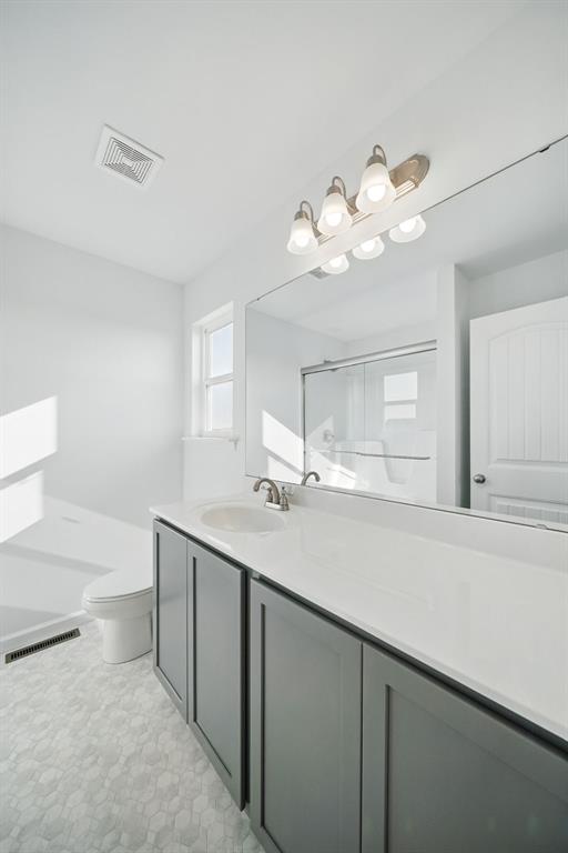 917 Gimli Ln, Wright City, MO 63390 - full bathroom with toilet, vanity, and a shower