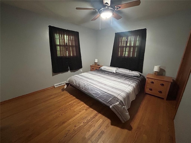 2 Graham Dr, Union, MO 63084 - bedroom with wood finished floors, baseboards, and a ceiling fan