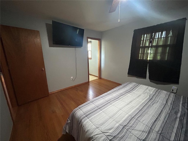 2 Graham Dr, Union, MO 63084 - bedroom with wood finished floors and ceiling fan