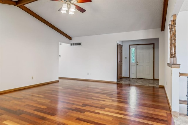 1101 Claycrest Dr, Cottleville Township, MO 63304 - empty room with ceiling fan, light wood-type flooring, and baseboards