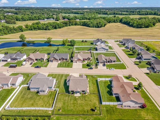 726 Pheasant Run, Waterloo, IL 62298 - aerial view of residential area featuring a large body of water