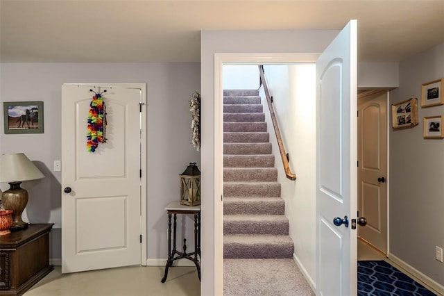 983 Fairway Dr, Union, MO 63084 - stairs featuring baseboards
