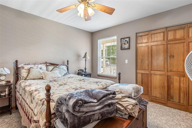 1308 Maggie Cir, Bonne Terre, MO 63628 - bedroom featuring carpet and a ceiling fan