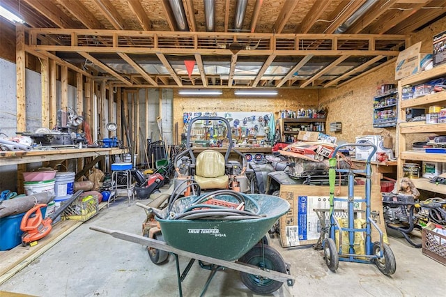 1308 Maggie Cir, Bonne Terre, MO 63628 - basement featuring a workshop area