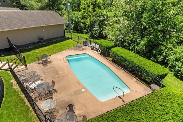 4501 Eli Dr I, Unit I, MO 63128 - view of swimming pool with a patio area