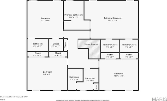 50 Lake Forest Dr, Richmond Heights, MO 63117 - room layout