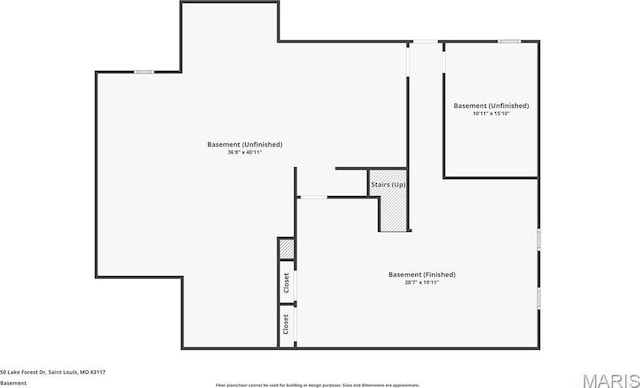 50 Lake Forest Dr, Richmond Heights, MO 63117 - floor plan / room layout