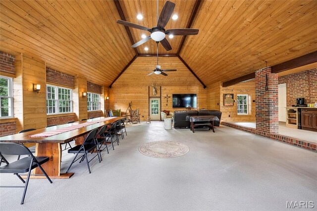 2785 Marble Springs Rd, Barnhart, MO 63012 - view of patio / terrace with a ceiling fan, outdoor dining area, and a jacuzzi