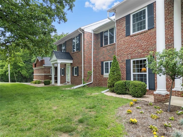 2785 Marble Springs Rd, Barnhart, MO 63012 - view of front facade featuring a front yard and brick siding