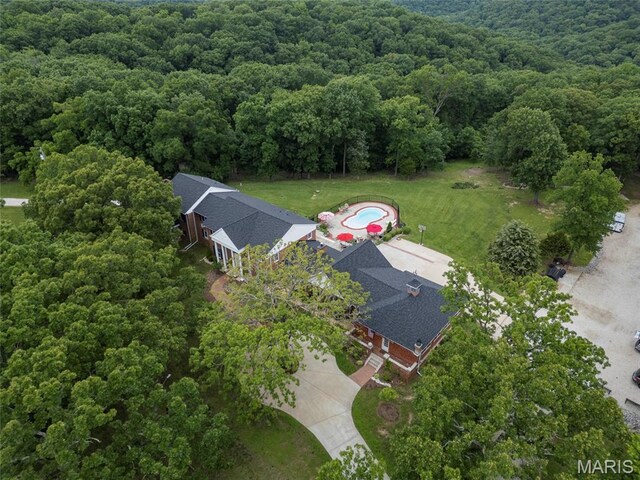 2785 Marble Springs Rd, Barnhart, MO 63012 - aerial view of property's location with a forest