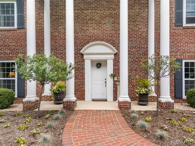 2785 Marble Springs Rd, Barnhart, MO 63012 - view of exterior entry with brick siding