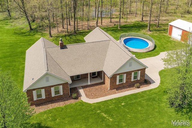 20731 Columbine Dr, Warrenton, MO 63383 - view of subject property with a pool area