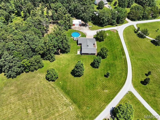 20731 Columbine Dr, Warrenton, MO 63383 - bird's eye view of a pool area