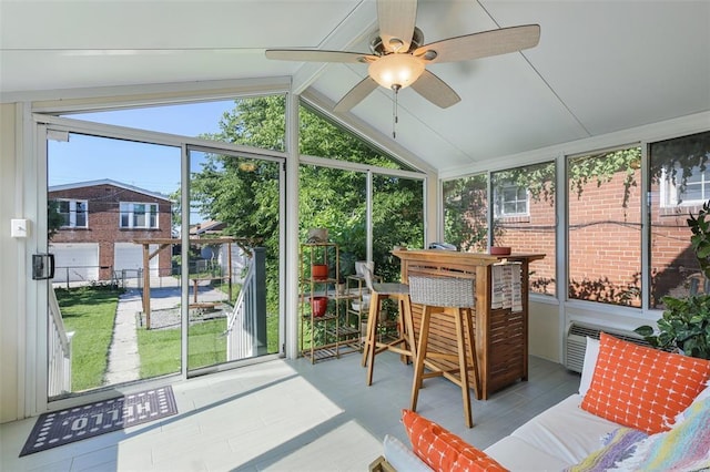 4444 Taft Ave, Saint Louis, MO 63116 - sunroom / solarium with plenty of natural light and ceiling fan
