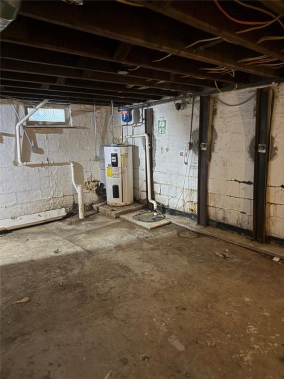 9915 N Rd, Fairview Heights, IL 62208 - unfinished basement featuring water heater