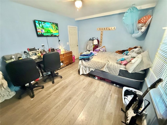 723 Ada St, Bismarck, MO 63624 - bedroom with wood finished floors and a desk