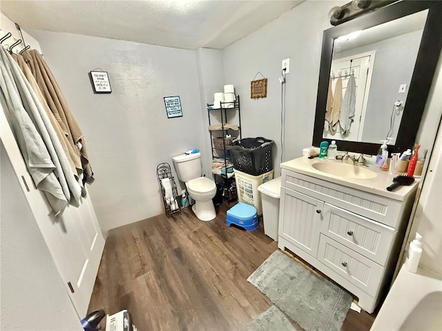 723 Ada St, Bismarck, MO 63624 - bathroom featuring wood finished floors, toilet, and vanity