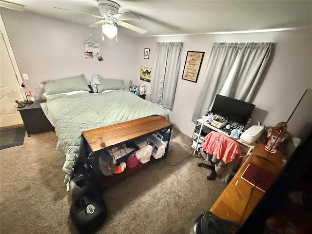 723 Ada St, Bismarck, MO 63624 - carpeted bedroom featuring ceiling fan