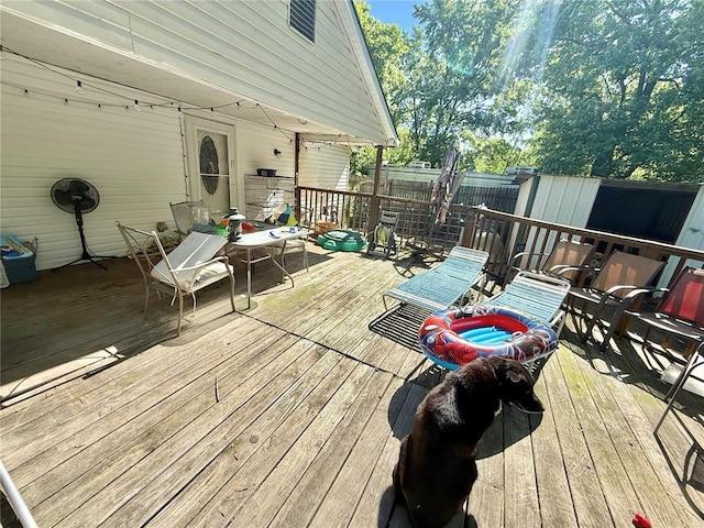 723 Ada St, Bismarck, MO 63624 - view of wooden deck