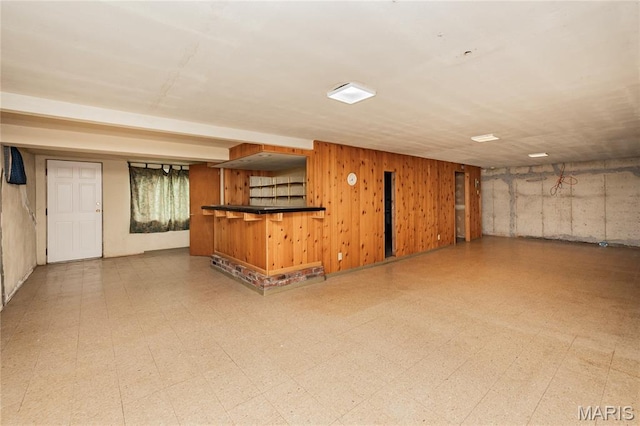 1968 Centurion Dr, Fenton, MO 63026 - finished basement featuring tile patterned floors and wood walls