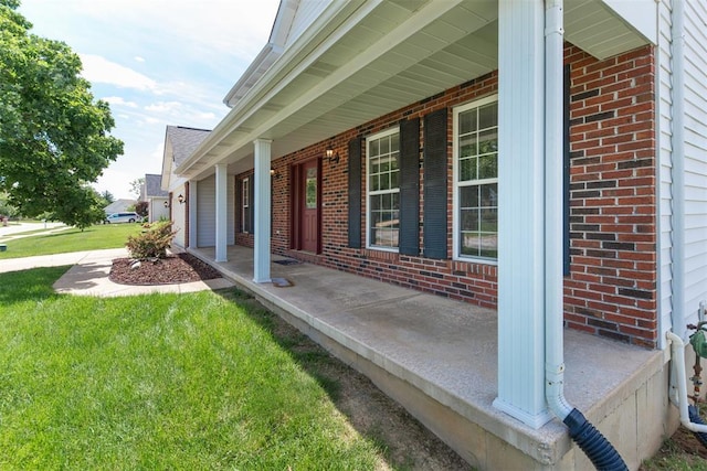 326 Merrimac Downs, Saint Peters, MO 63376 - covered porch with a yard