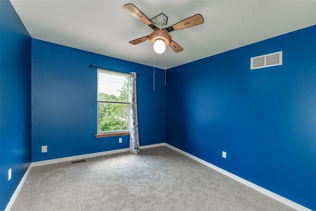 326 Merrimac Downs, Saint Peters, MO 63376 - spare room with ceiling fan, baseboards, and carpet flooring