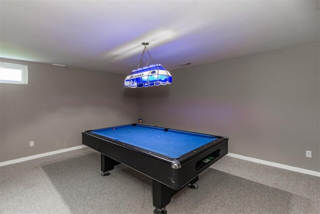 326 Merrimac Downs, Saint Peters, MO 63376 - playroom featuring baseboards, pool table, and carpet
