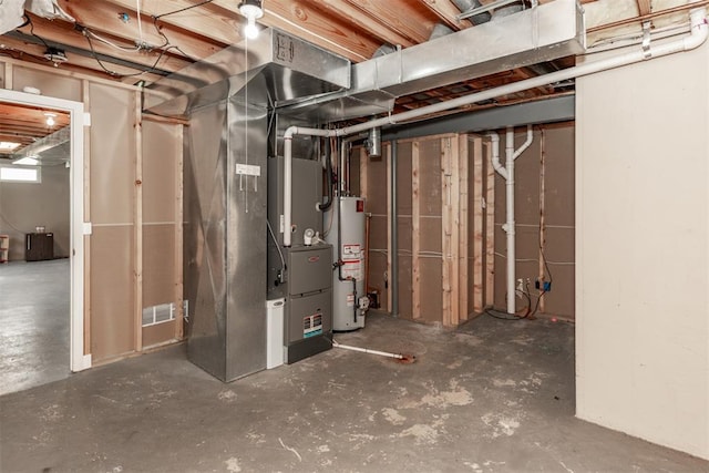 326 Merrimac Downs, Saint Peters, MO 63376 - unfinished basement with gas water heater