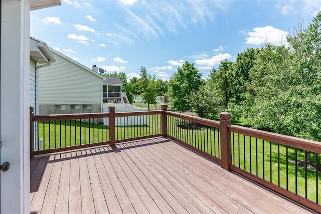326 Merrimac Downs, Saint Peters, MO 63376 - deck featuring a lawn