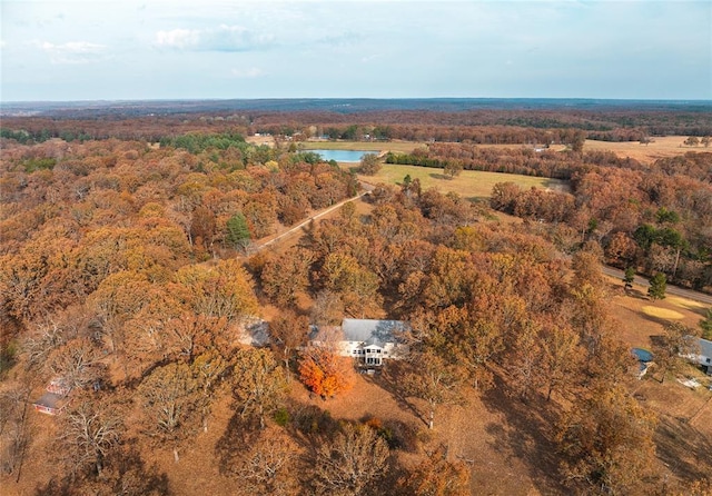 17130 State Route F, St James, MO 65559 - aerial overview of property's location featuring a heavily wooded area and a nearby body of water
