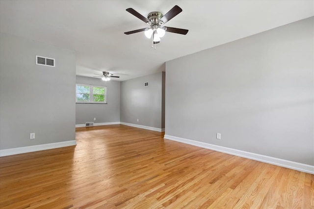 11550 Rock Hampton Dr, Hazelwood, MO 63138 - unfurnished room featuring ceiling fan, light wood-type flooring, and baseboards