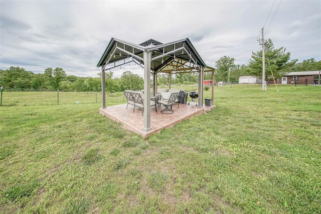 14901 State Route Ff, Edgar Springs, MO 65462 - view of yard with a gazebo and a patio area
