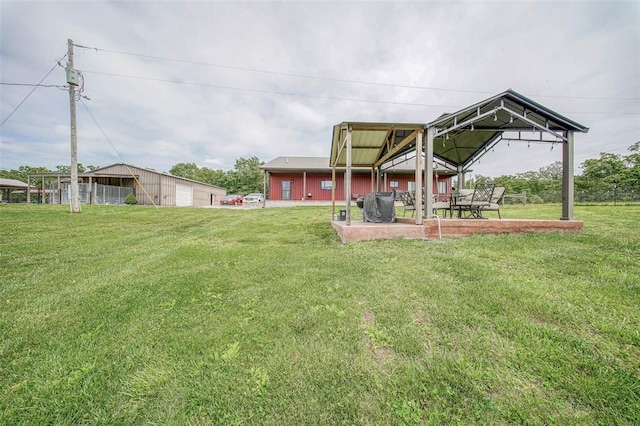 14901 State Route Ff, Edgar Springs, MO 65462 - view of grassy yard featuring a gazebo and an outbuilding
