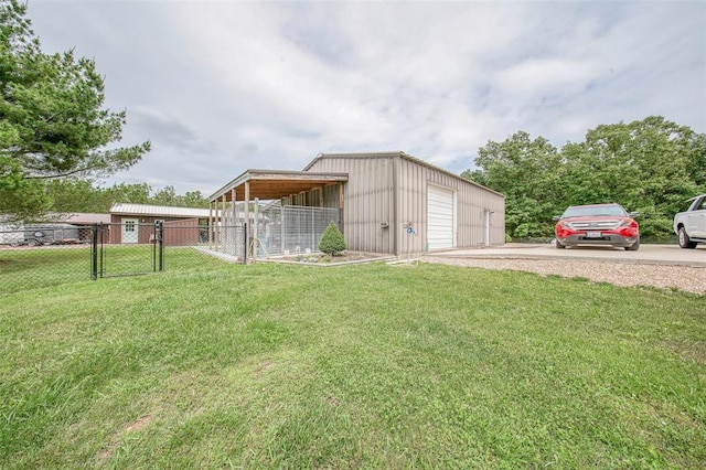 14901 State Route Ff, Edgar Springs, MO 65462 - view of pole building with a gate and driveway