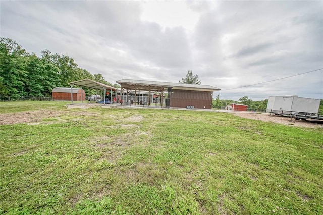 14901 State Route Ff, Edgar Springs, MO 65462 - view of green lawn featuring a carport