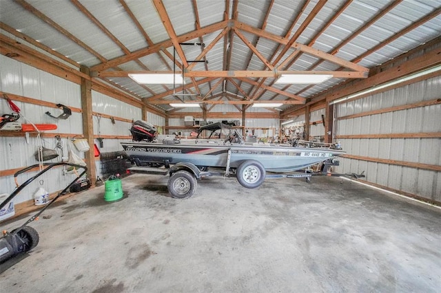 14901 State Route Ff, Edgar Springs, MO 65462 - garage with metal wall and a workshop area