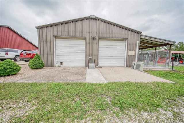 14901 State Route Ff, Edgar Springs, MO 65462 - garage with a detached garage and a cooling unit