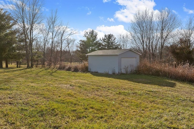 7097 State Route 3, Evansville, IL 62242 - view of green lawn with an outbuilding and a detached garage