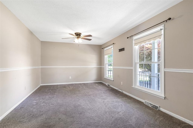 114 Fairlane Dr, Ironton, MO 63650 - carpeted spare room featuring ceiling fan, baseboards, and a textured ceiling